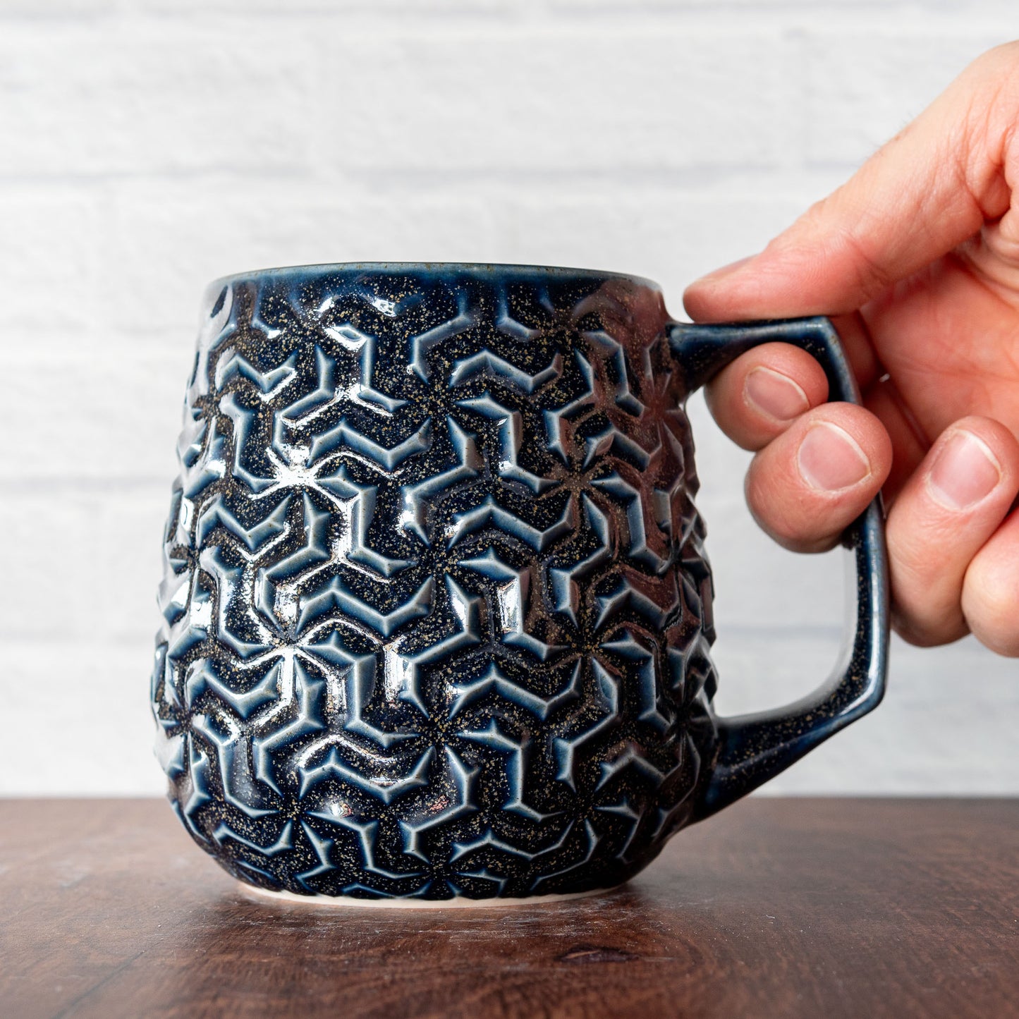 16oz 'Blue Teadust' Triweave Mug