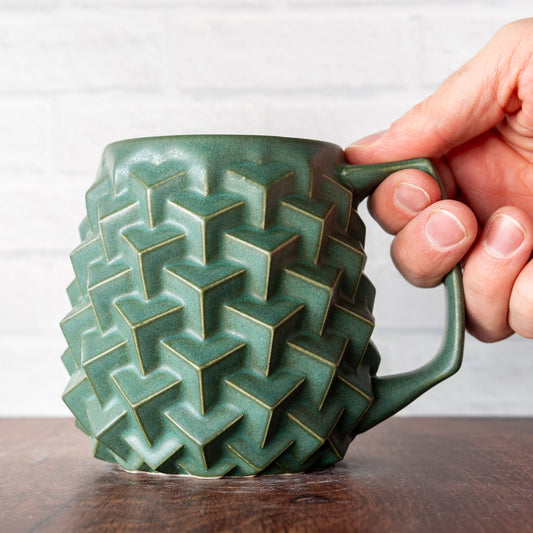 'Jade Matte' Super Cubes 16oz Mug