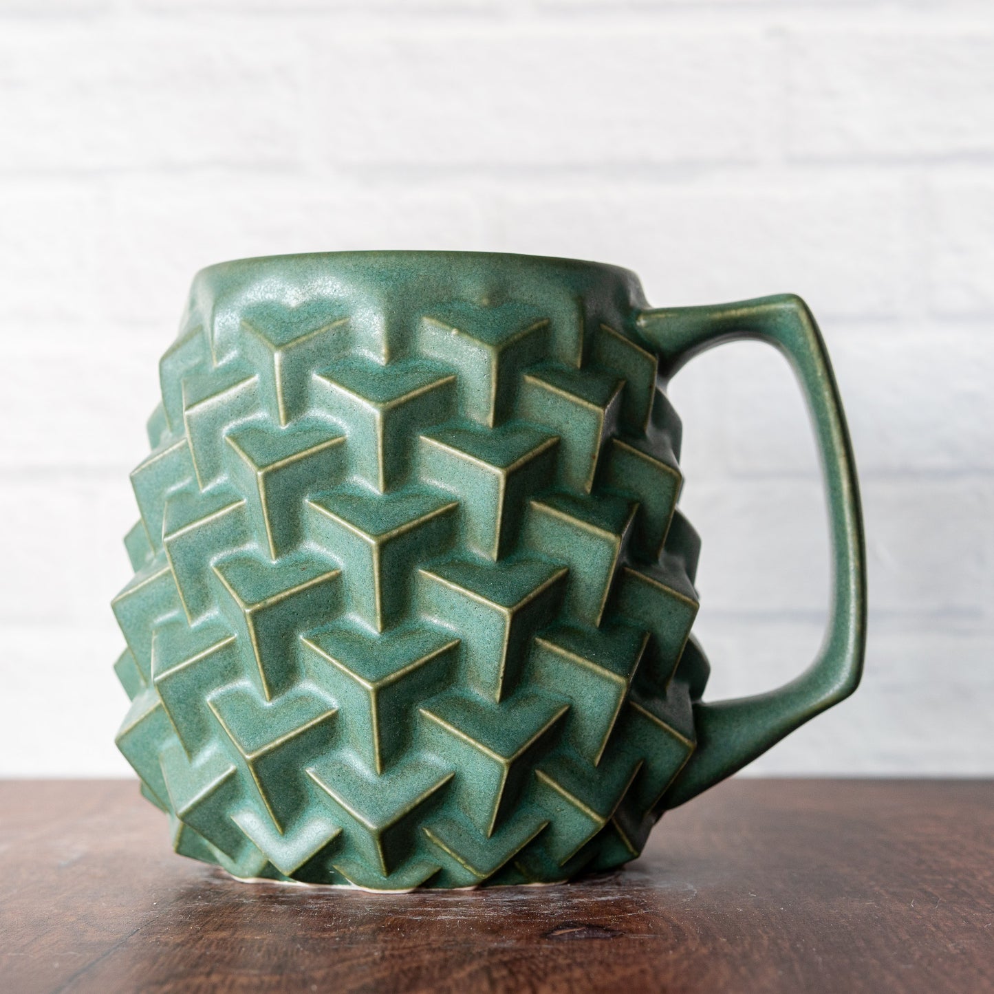 'Jade Matte' Super Cubes 16oz Mug