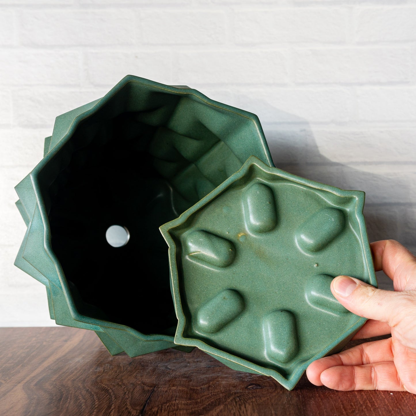 'Jade Matte' Mega Cubes Planter
