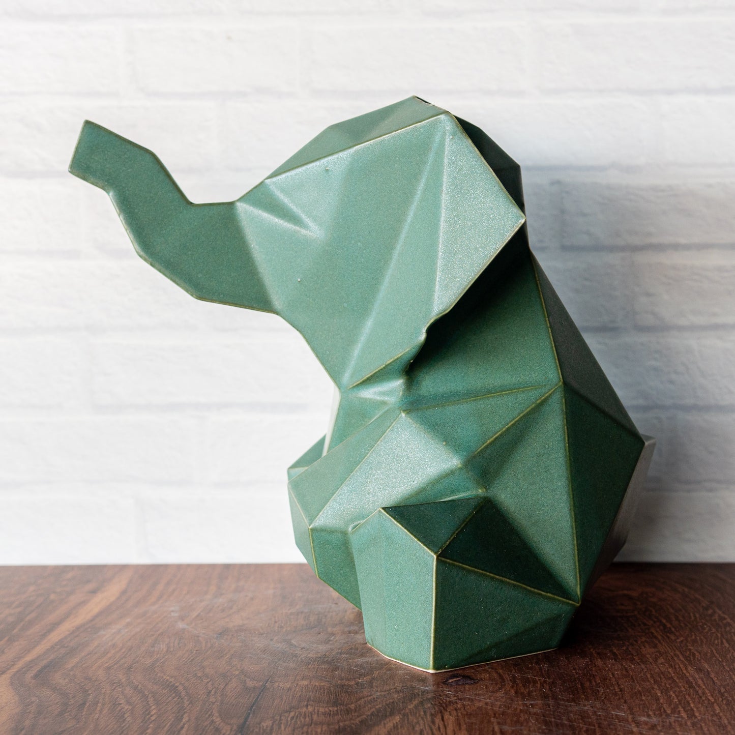 Large 'Jade Matte' Elephant