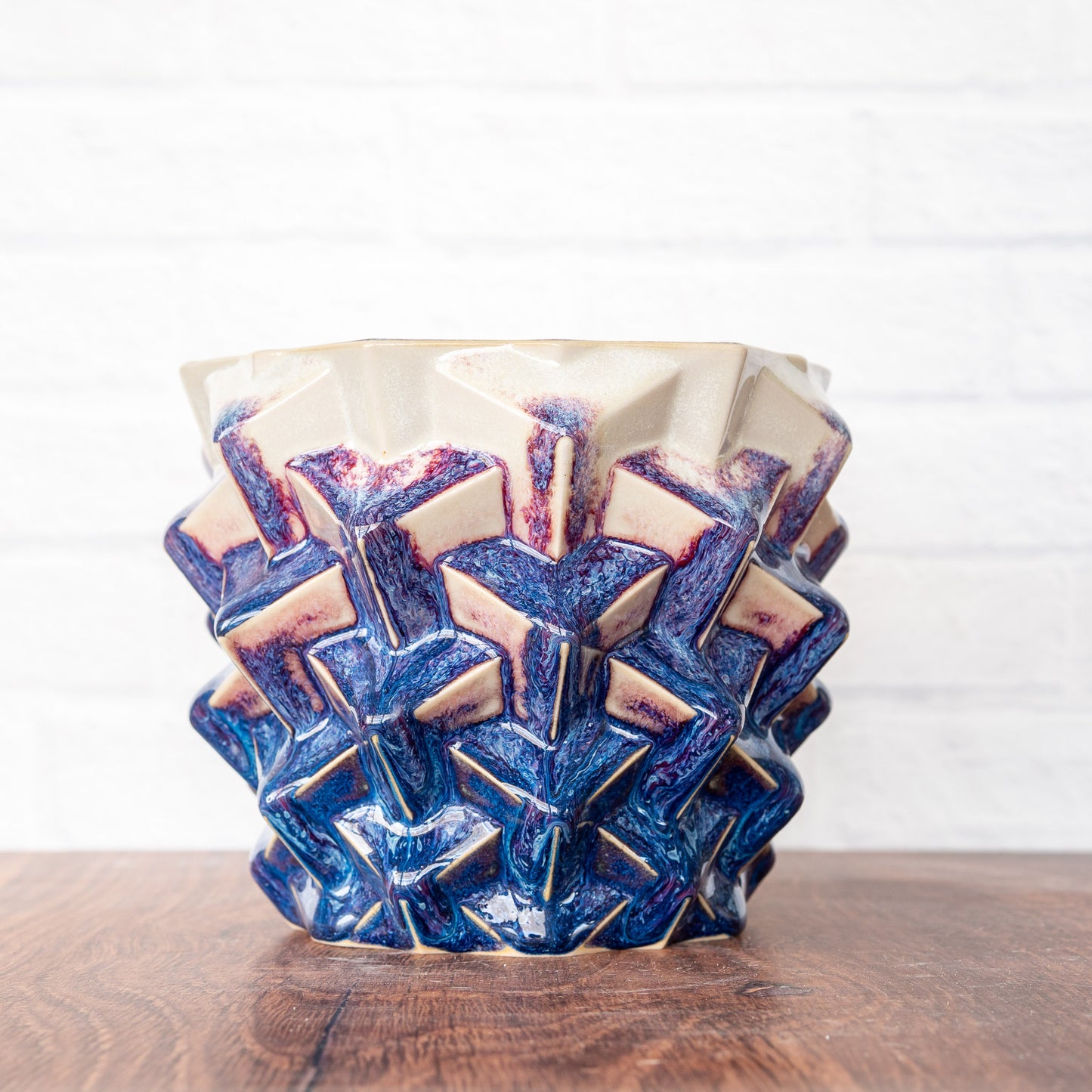 Medium 'Magenta Fire' Cubes Planter