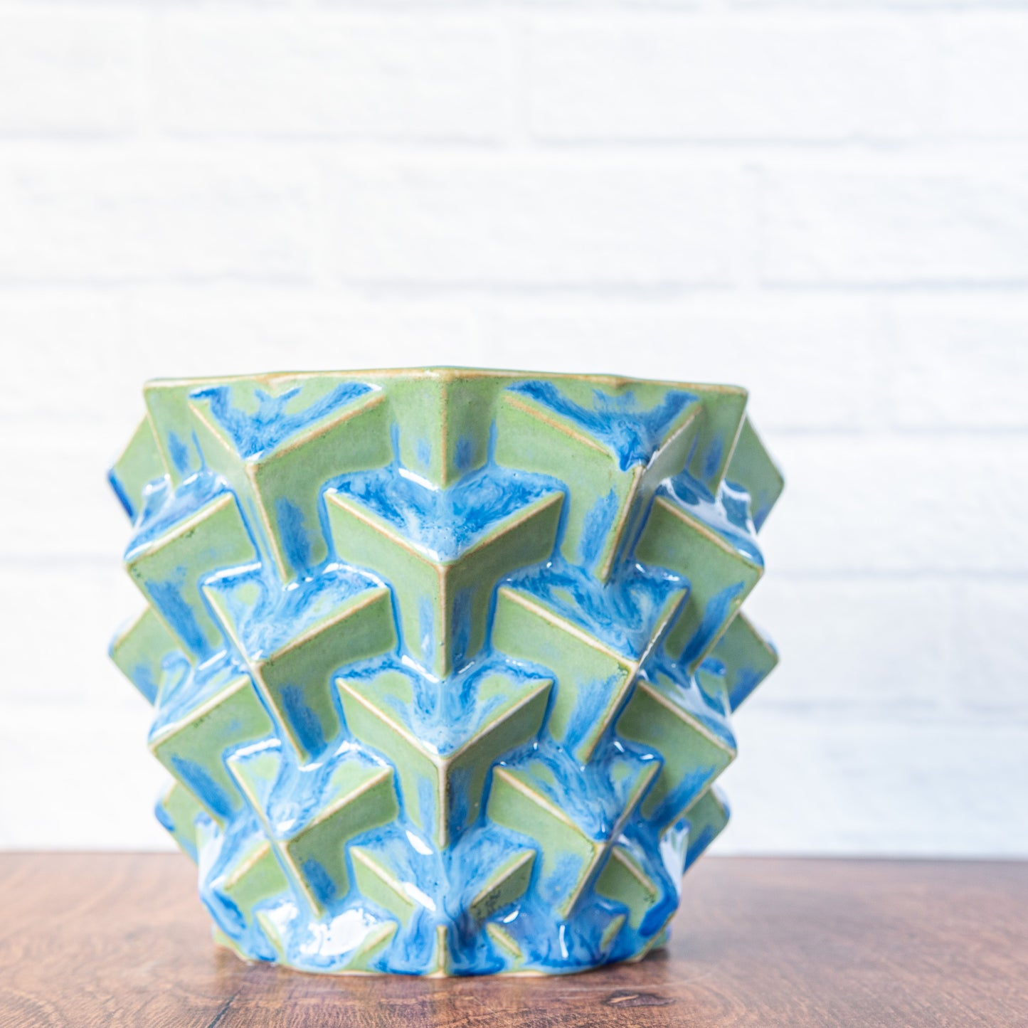 Medium 'Earth Day' Cubes Planter