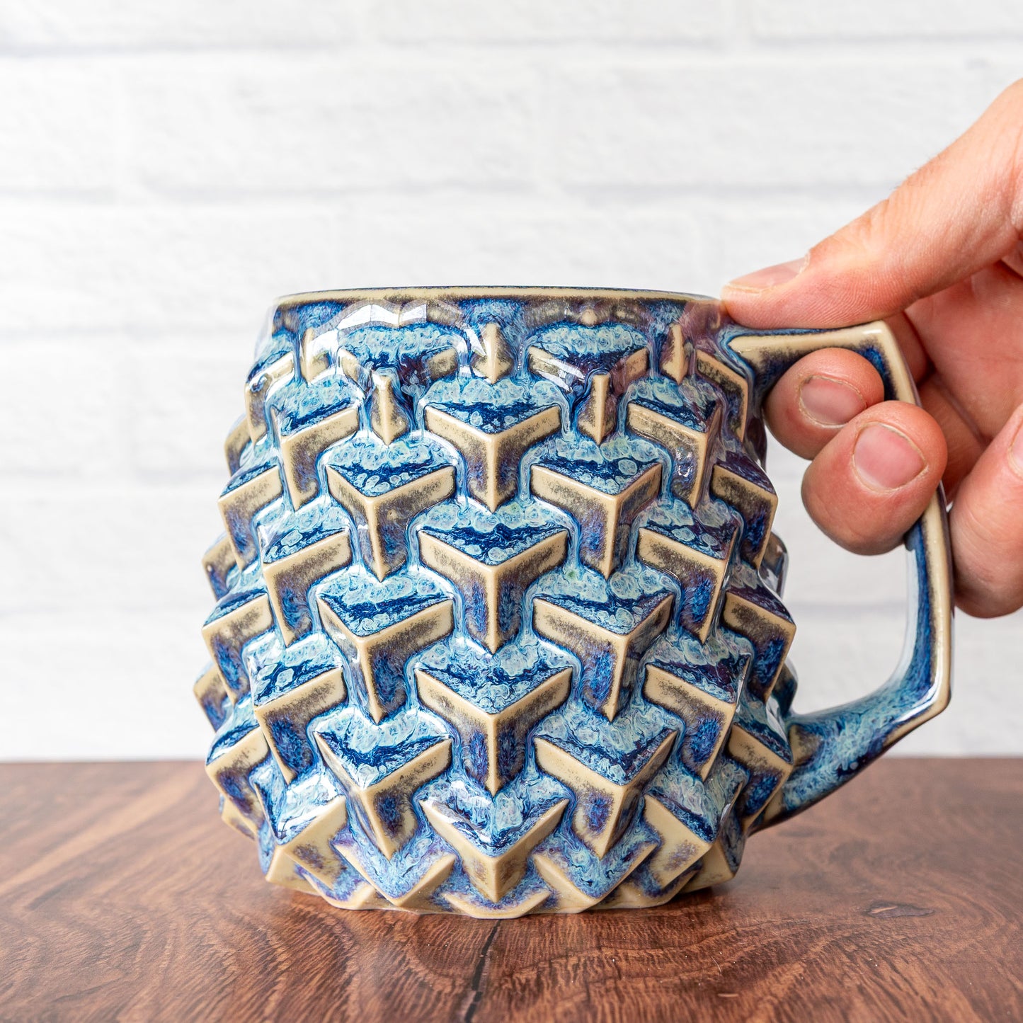 'Riptide' Super Cubes 16oz Mug