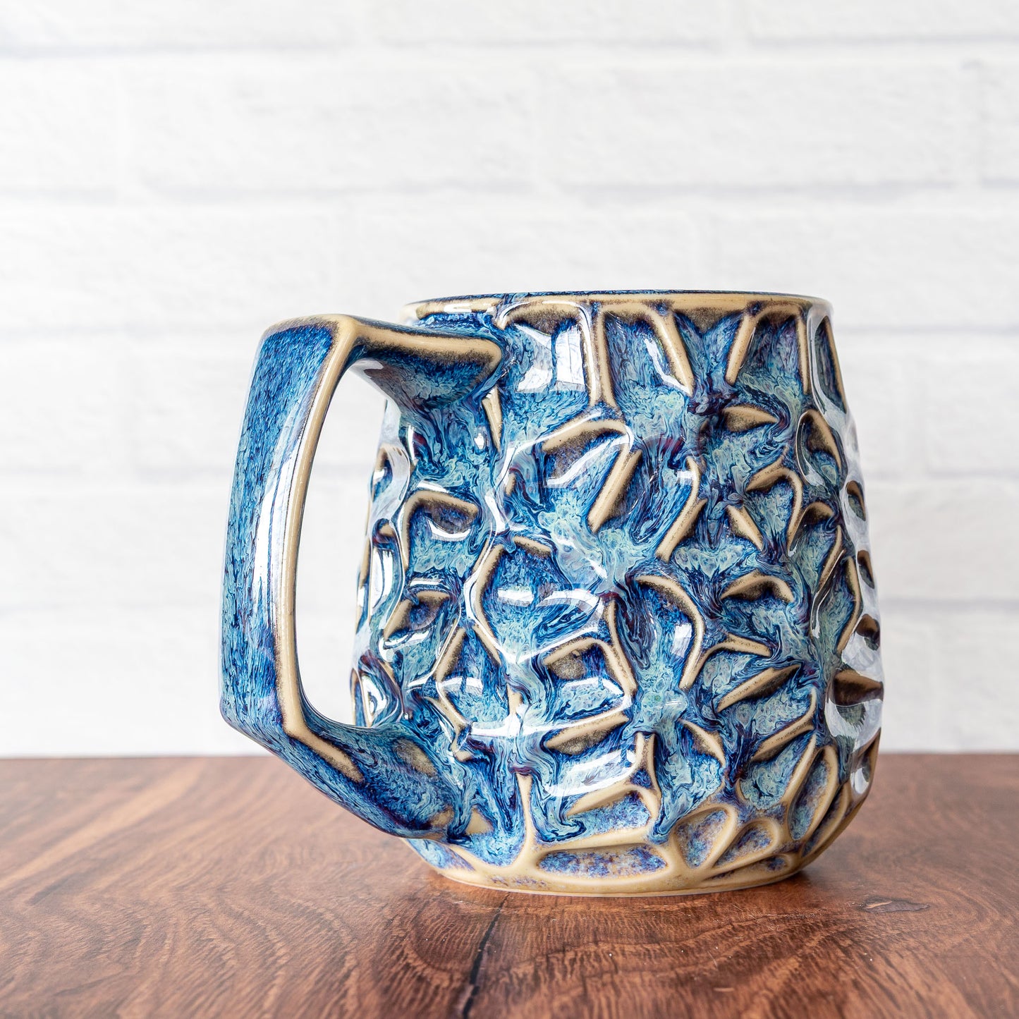 16oz 'Riptide' Voronoi Mug