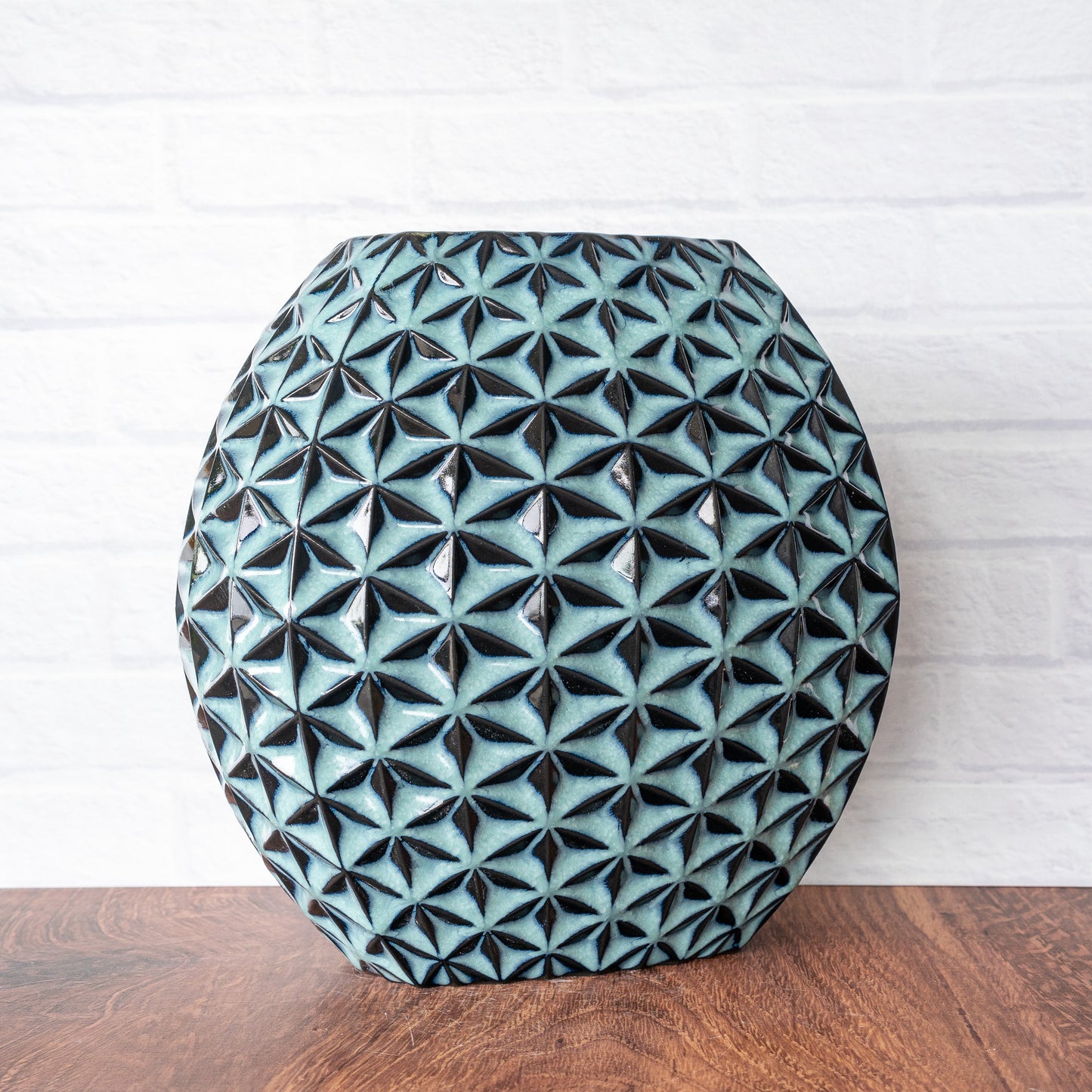 8" Tall 'Midnight Surf' Vase