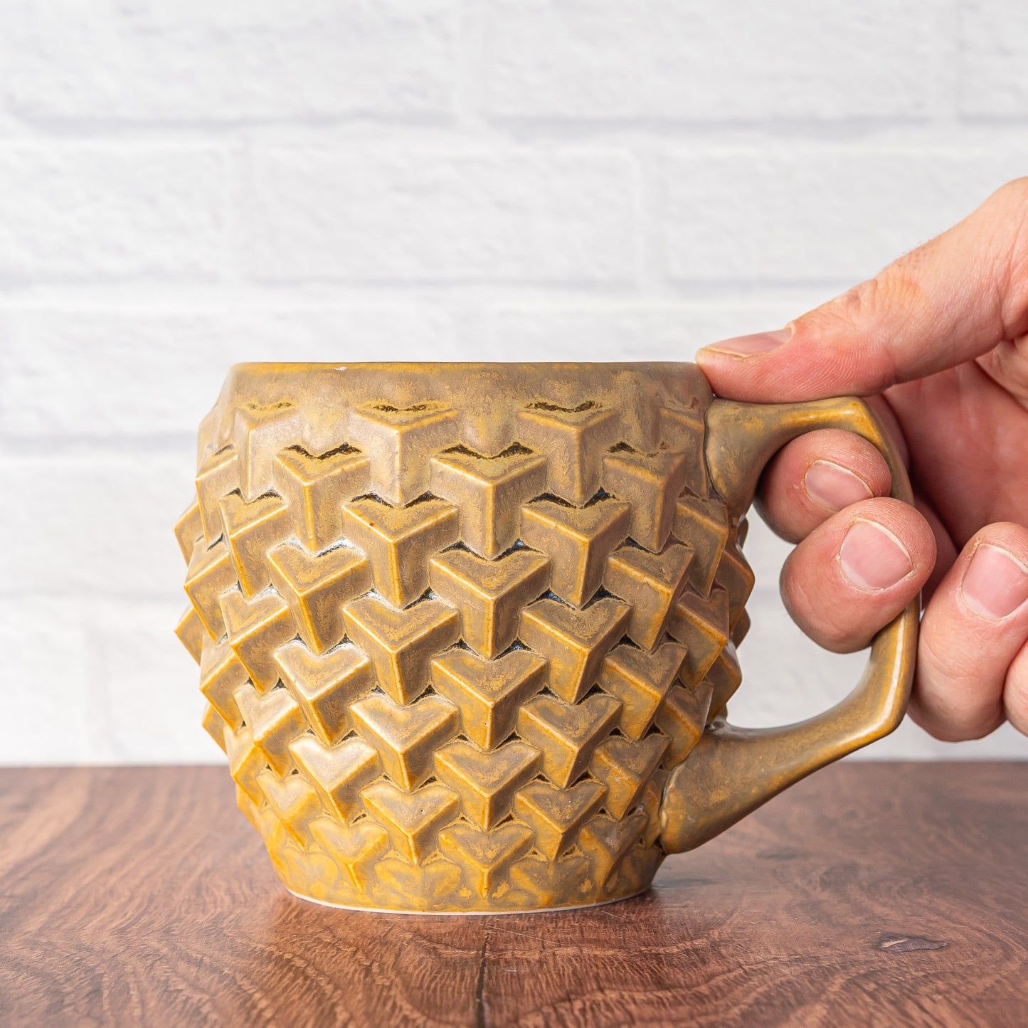12oz 'Sandstone' Cubes Mug