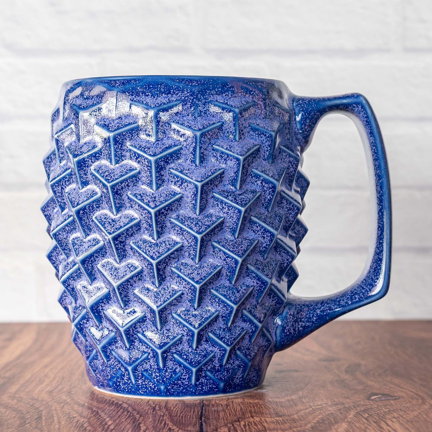 20oz 'Lavender Teadust' Cubes Mug
