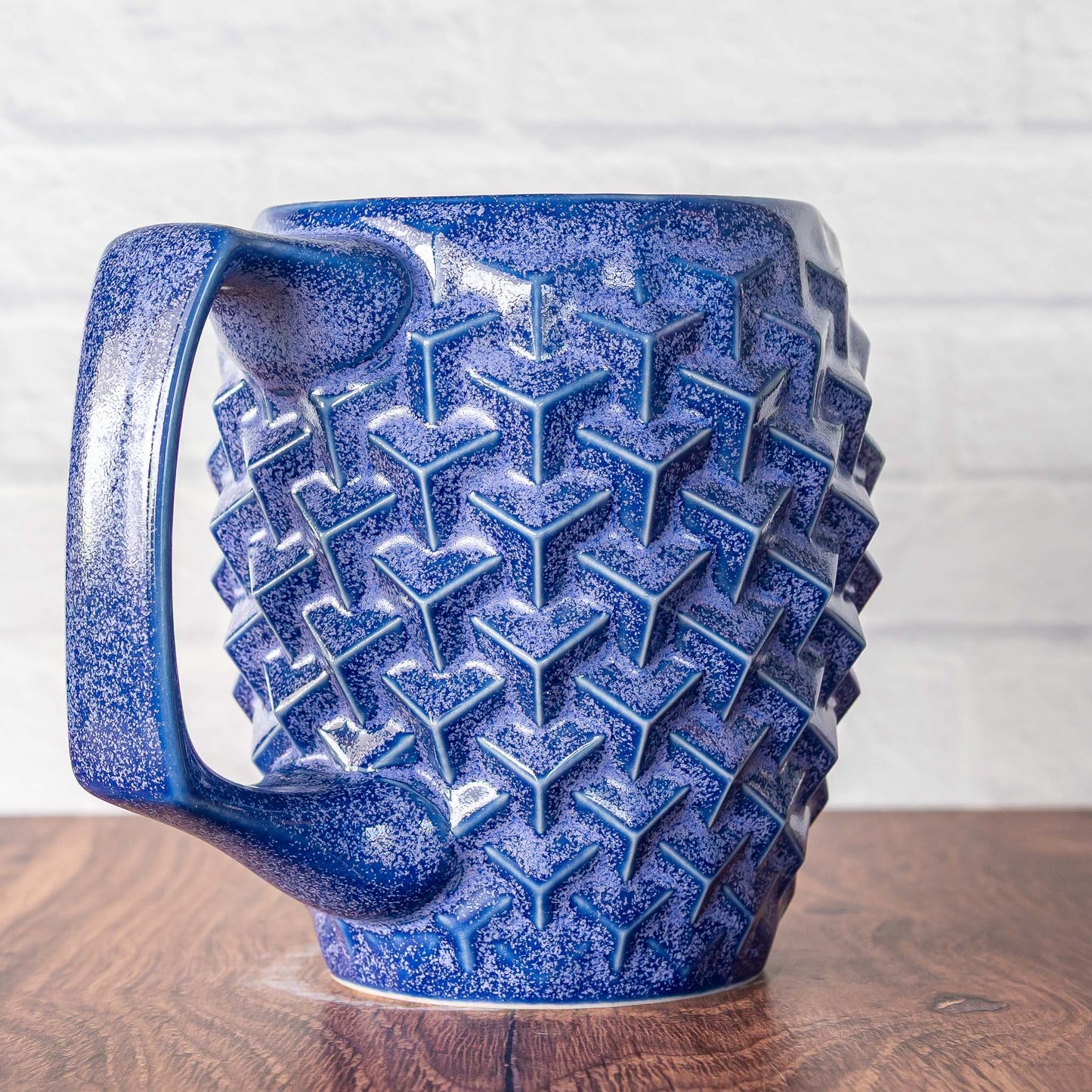20oz 'Lavender Teadust' Cubes Mug