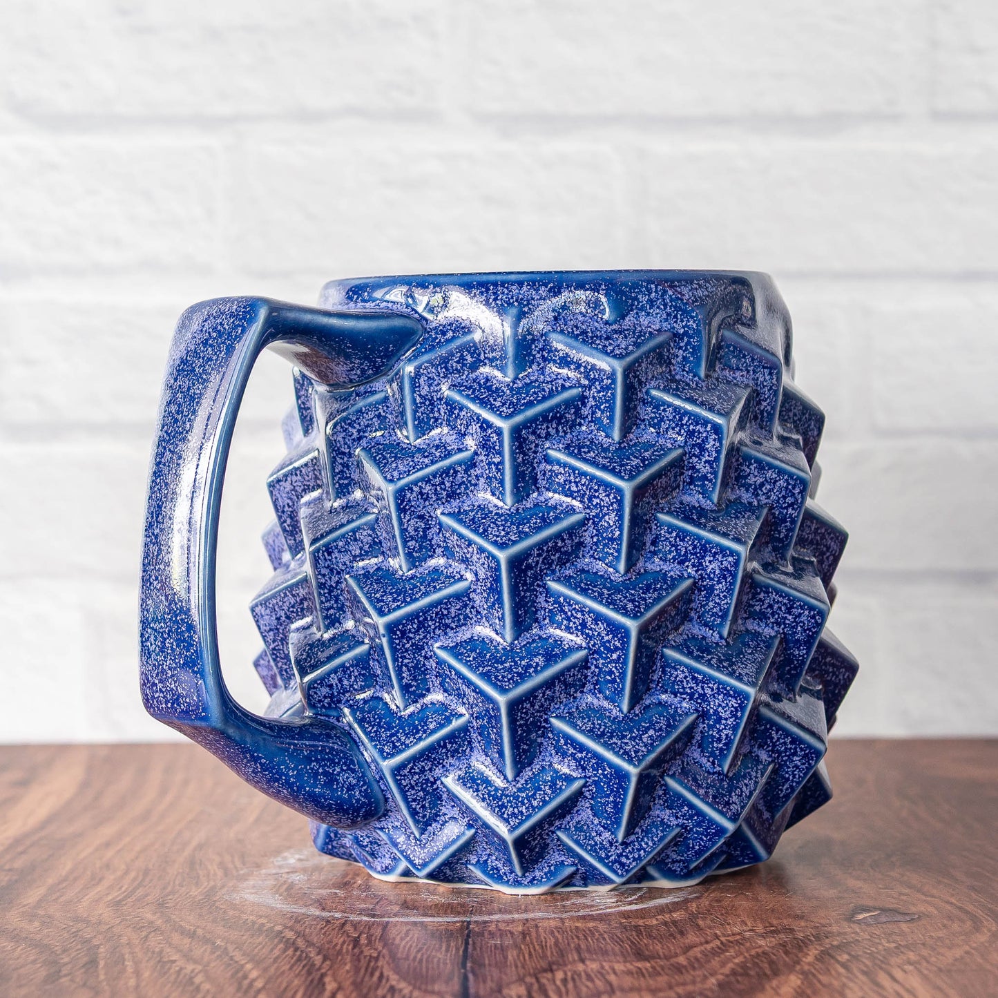 16oz 'Lavender Teadust' Super Cubes Mug