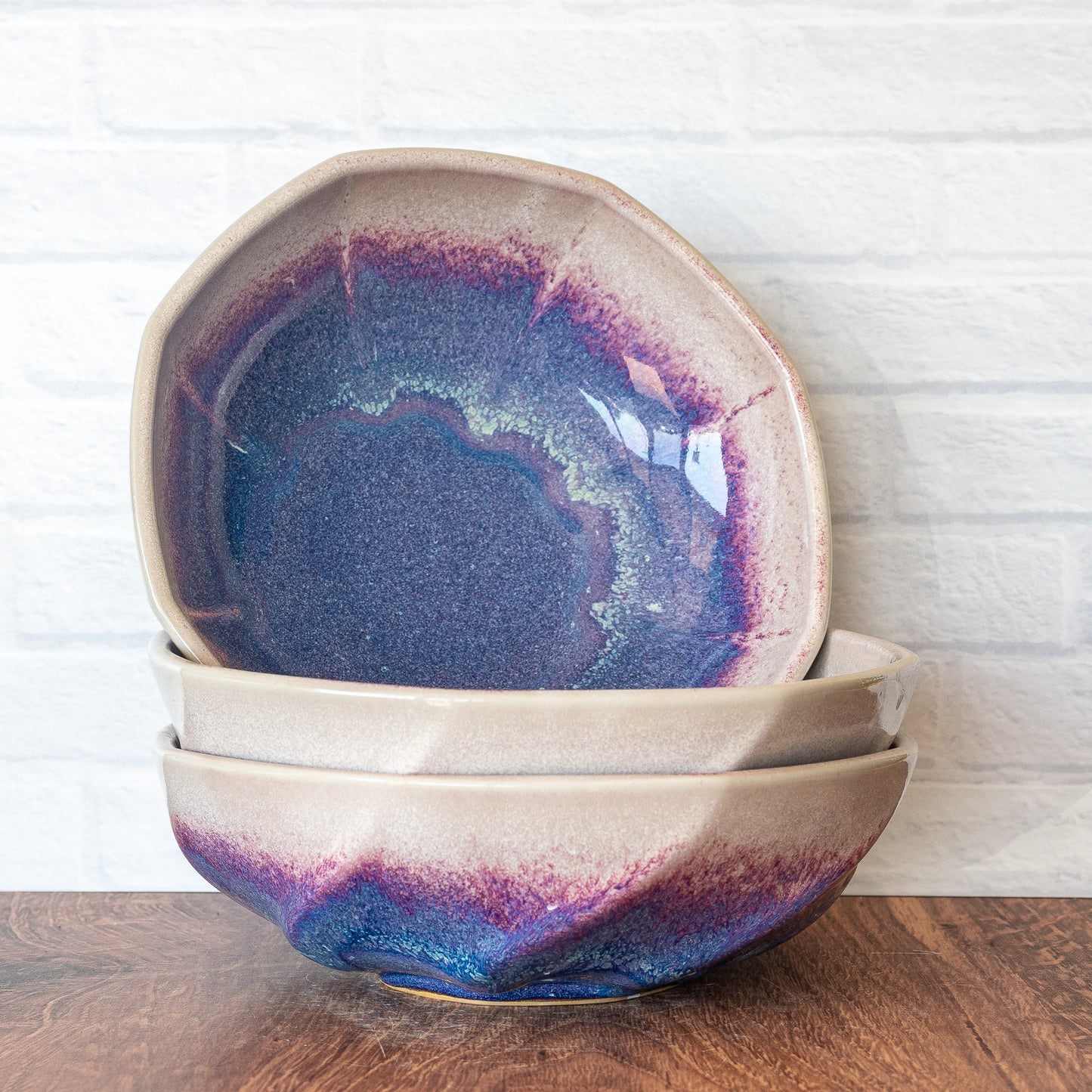 'Magenta Fire' Wide Bowl