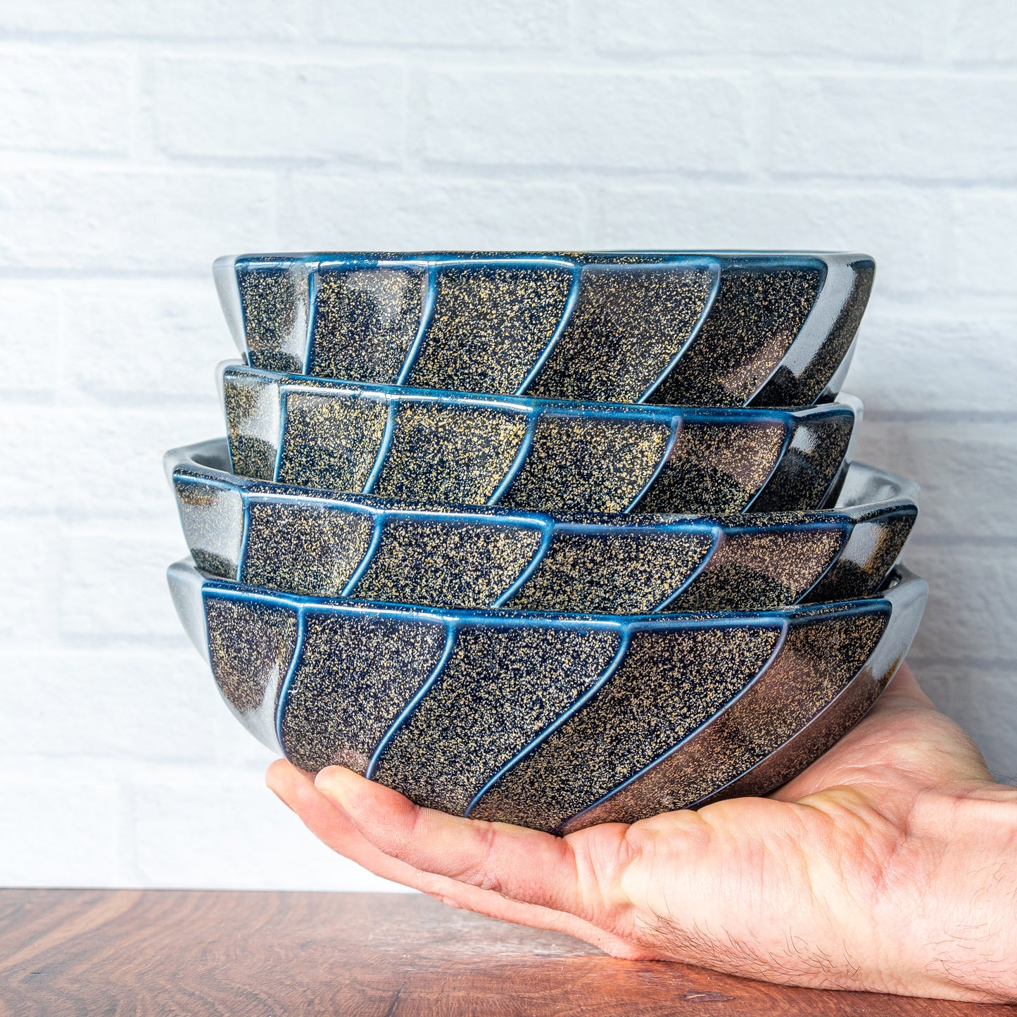 'Blue Teadust' Deep Bowl