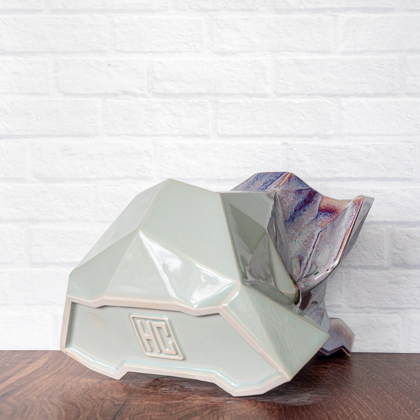 Large 'Drips on Celadon' Elephant