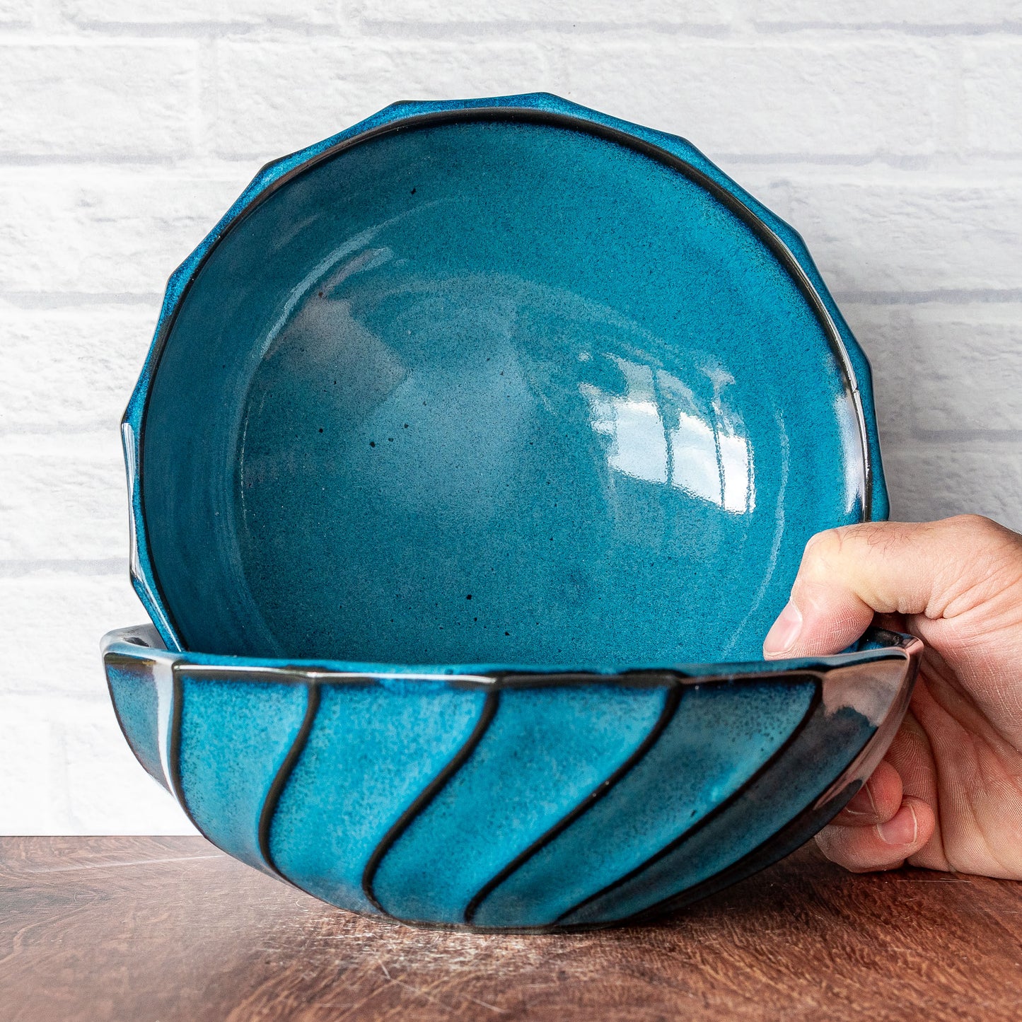 'Midnight Surf' Wide Bowl