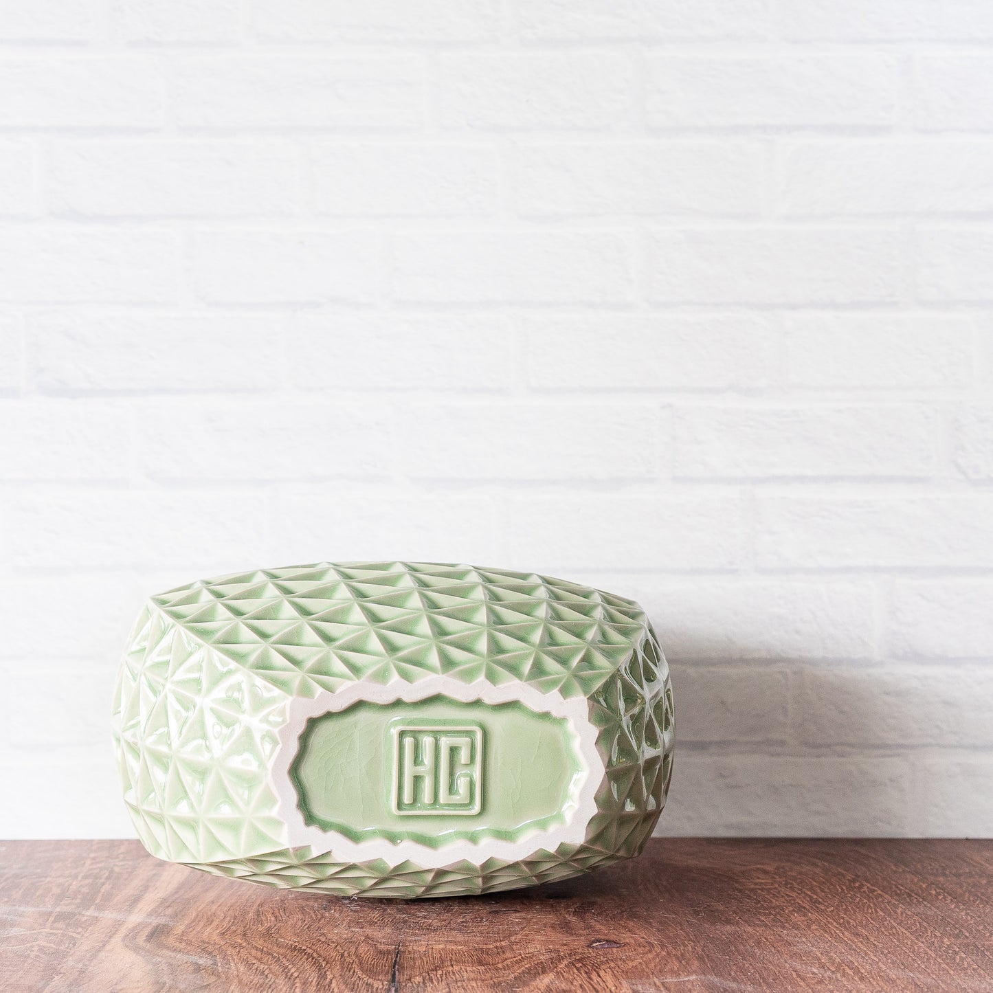 'Green Celadon' 8" Tall Vase