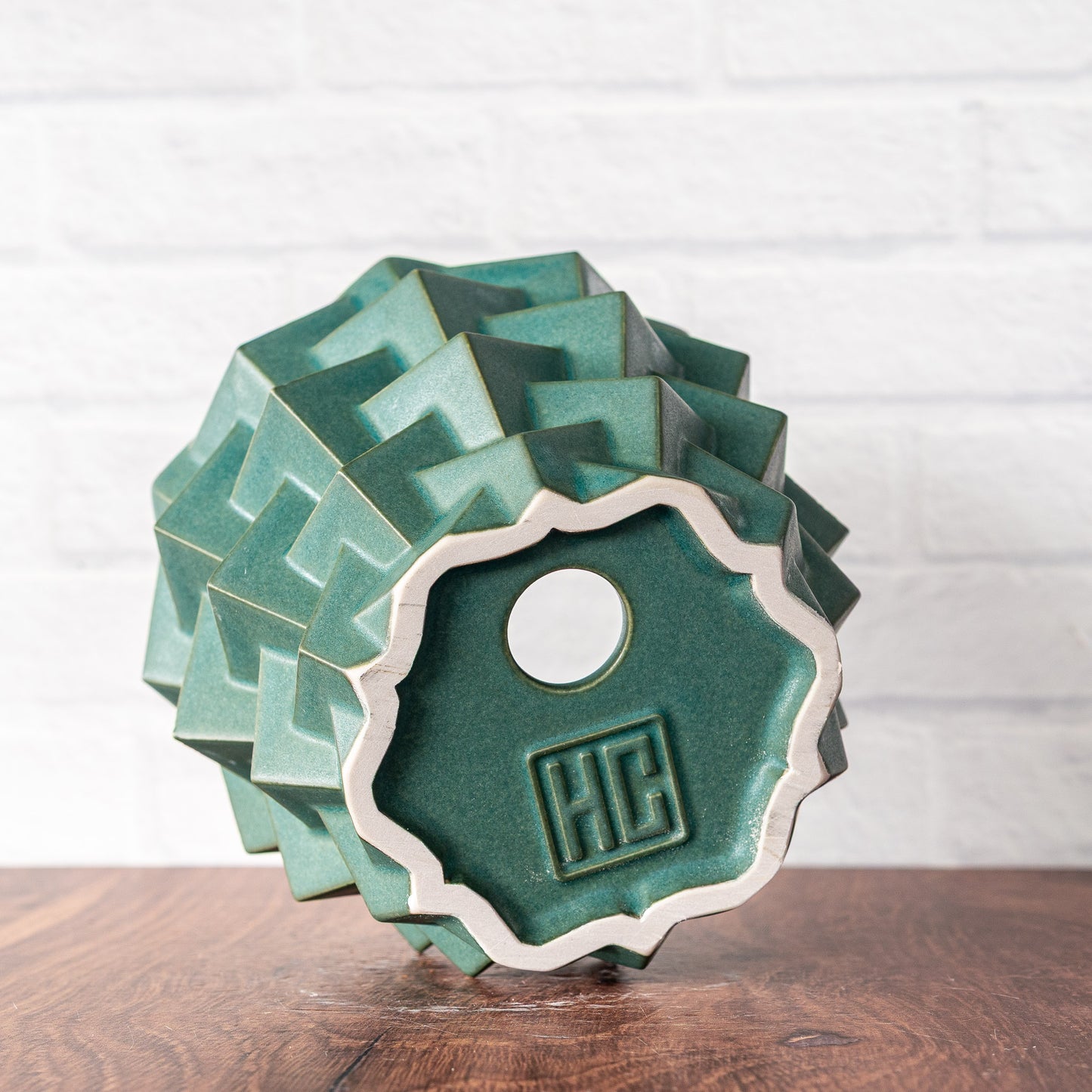 Medium 'Jade Matte' Cubes Planter