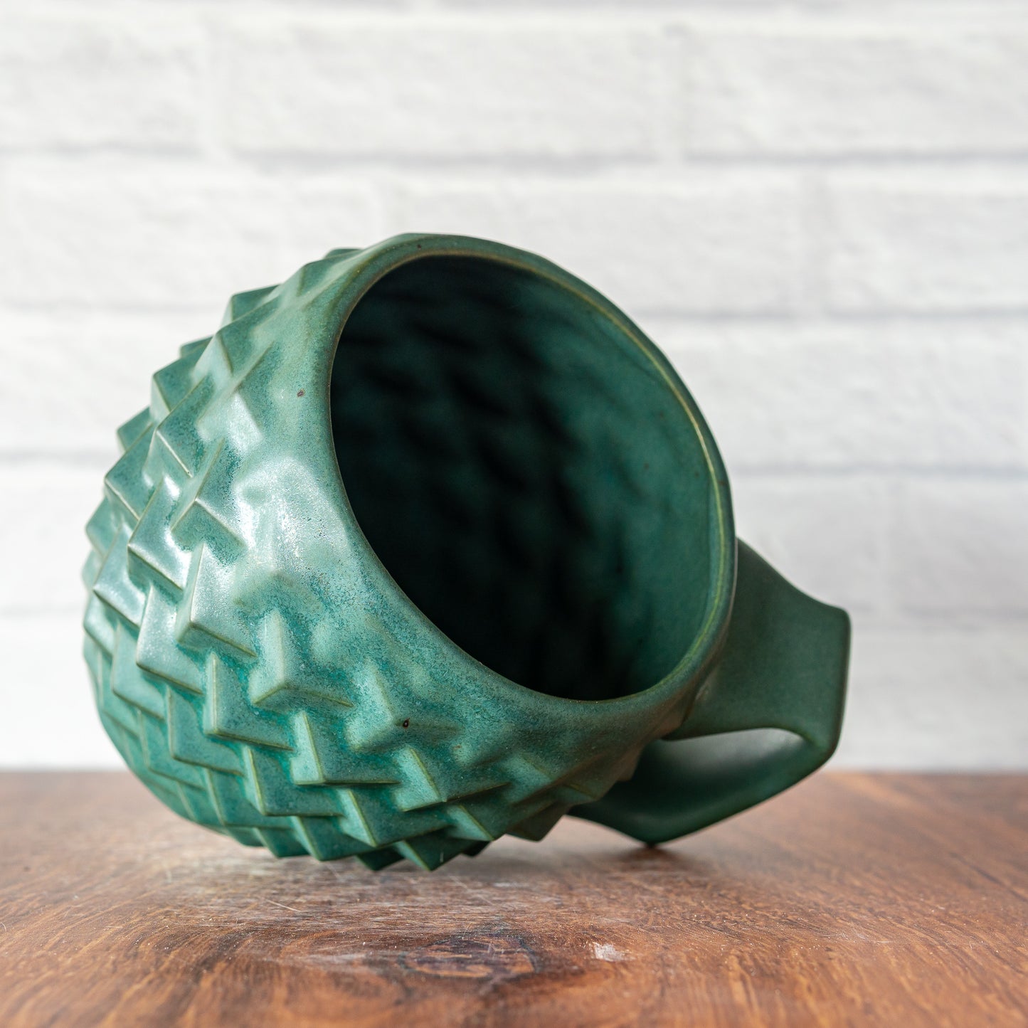 12oz 'Jade Matte' Cubes Mug