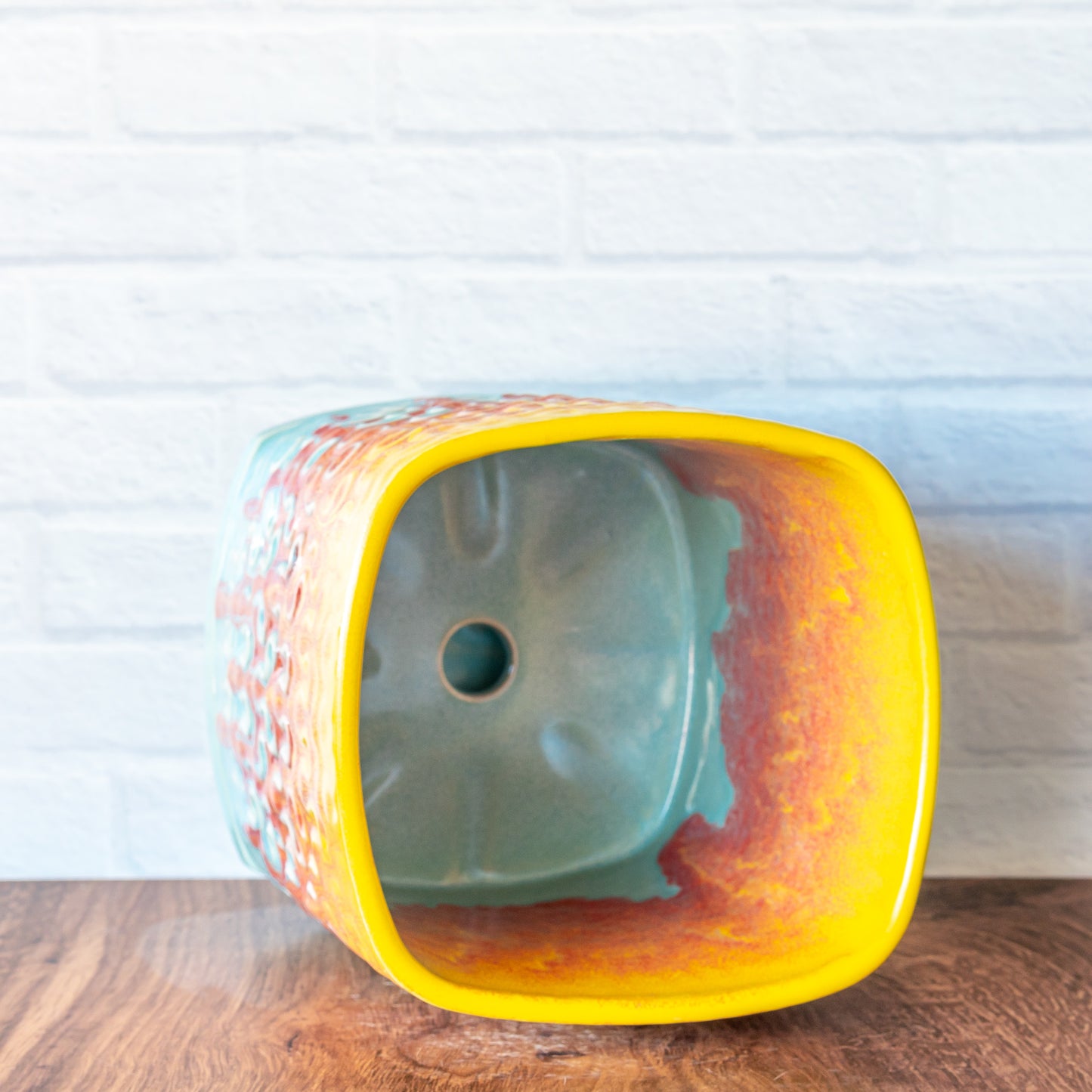 'Fire Coral' 7" Tall Planter