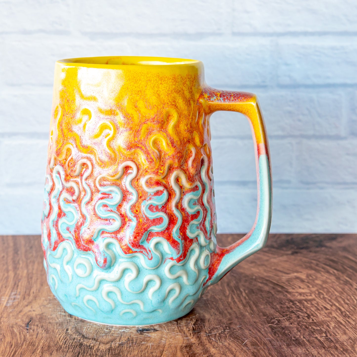'Fire Coral' 23oz Mug
