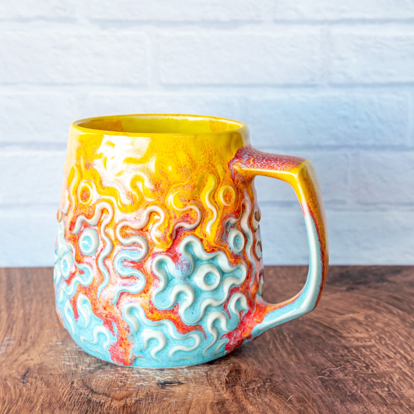 'Fire Coral' 16oz Mug