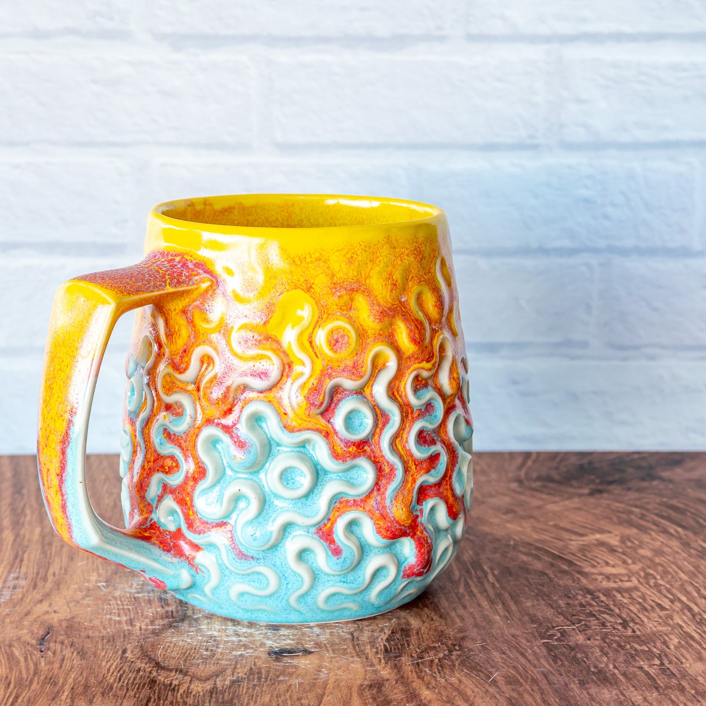'Fire Coral' 16oz Mug