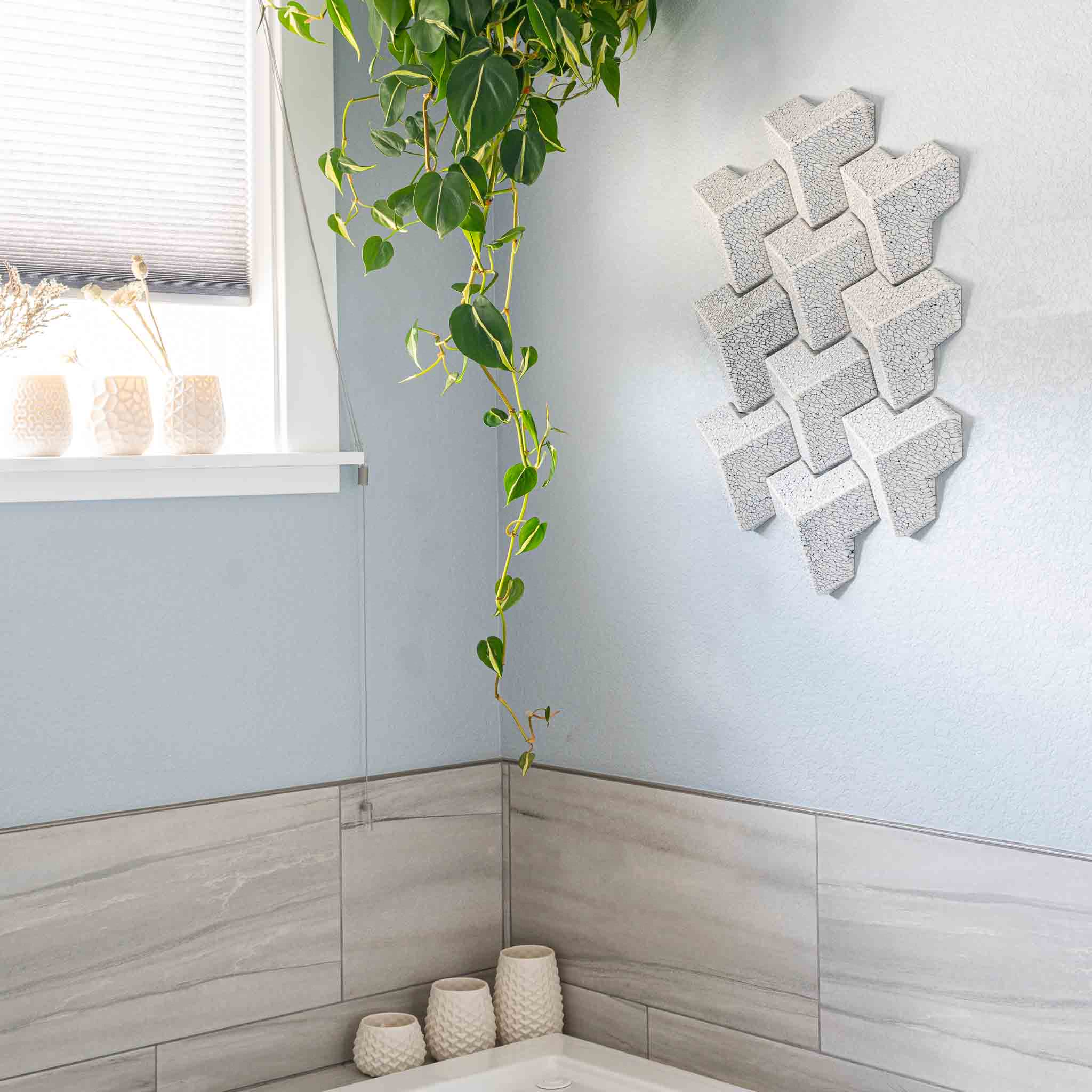 White Crackle Wall Piece