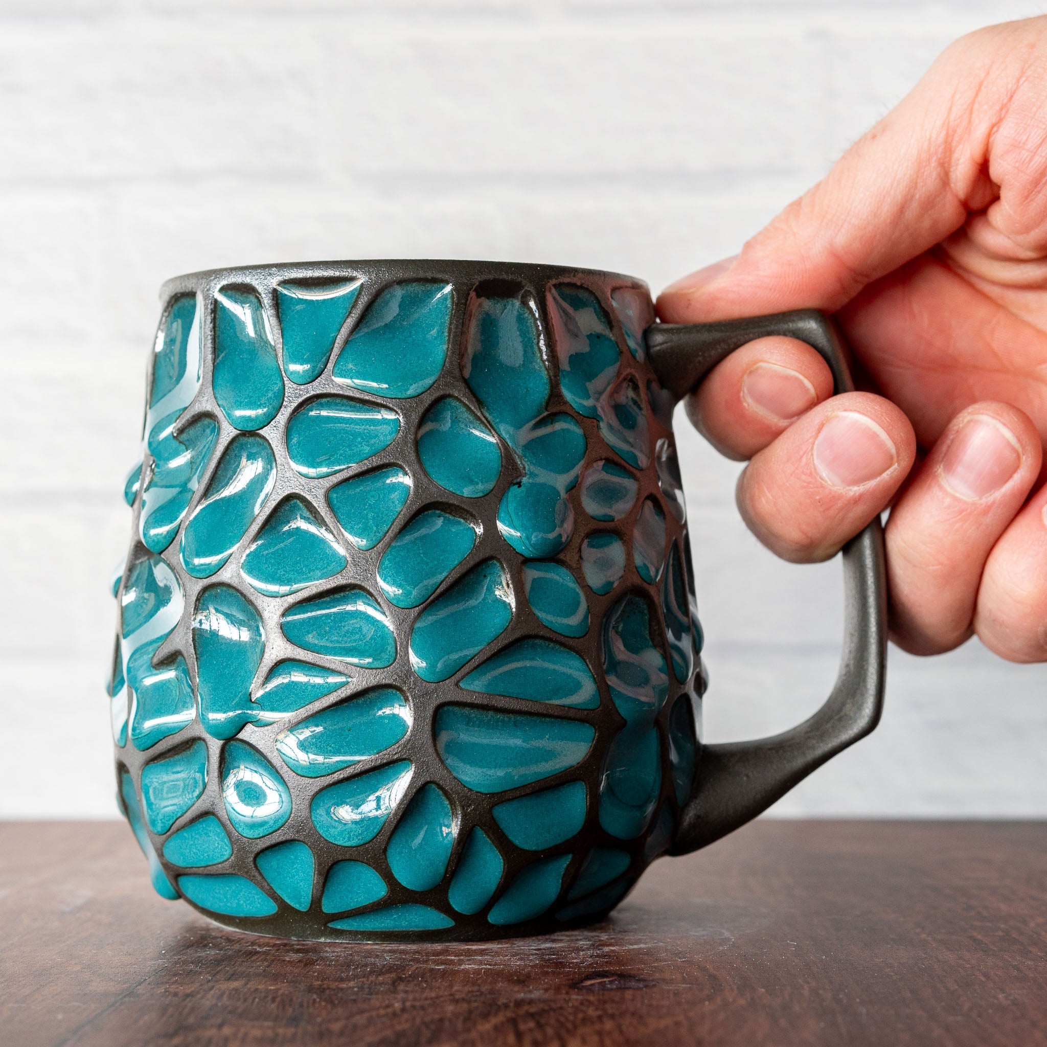 16oz Voronoi Mug - Hammerly Ceramics