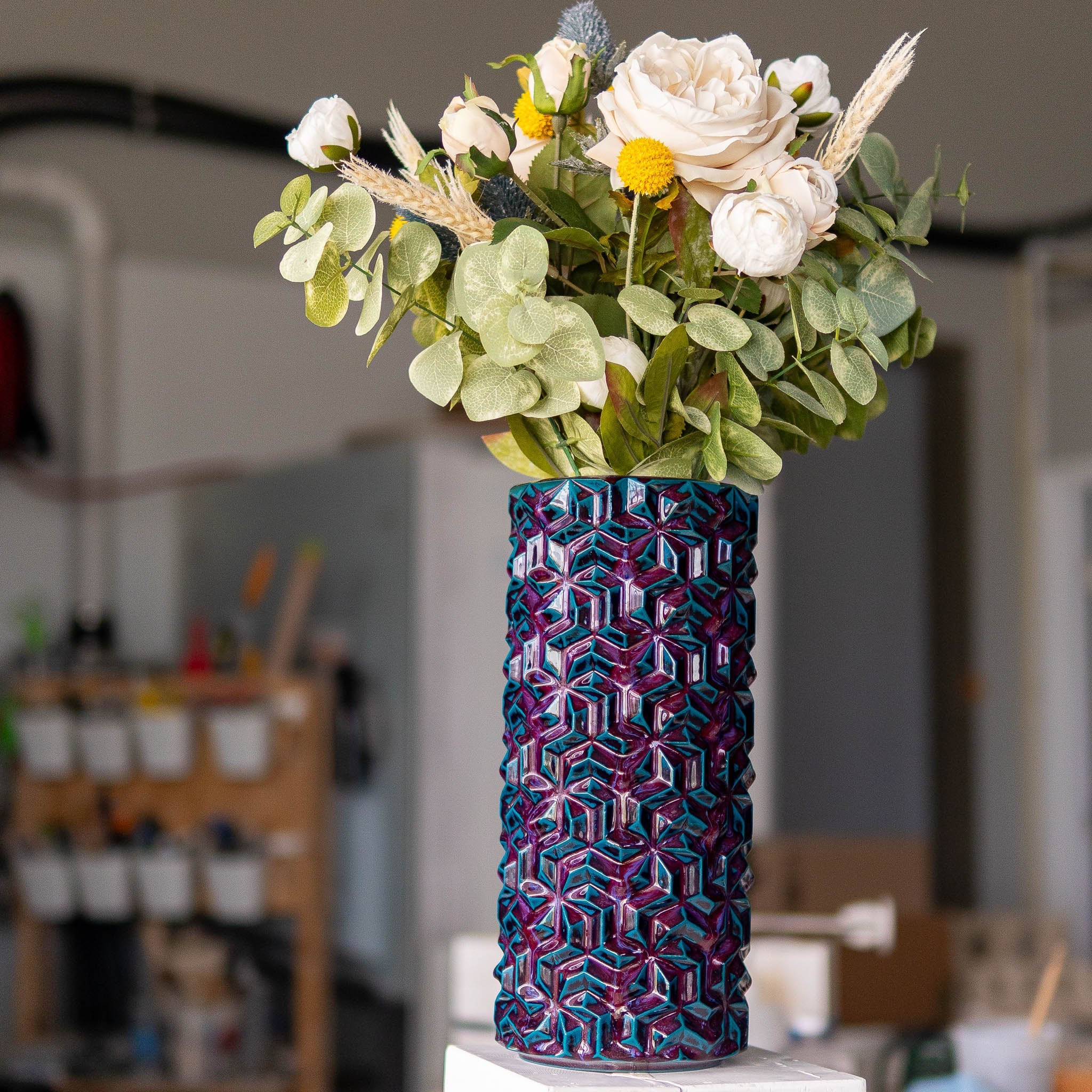 Tall Triweave Vase - Hammerly Ceramics