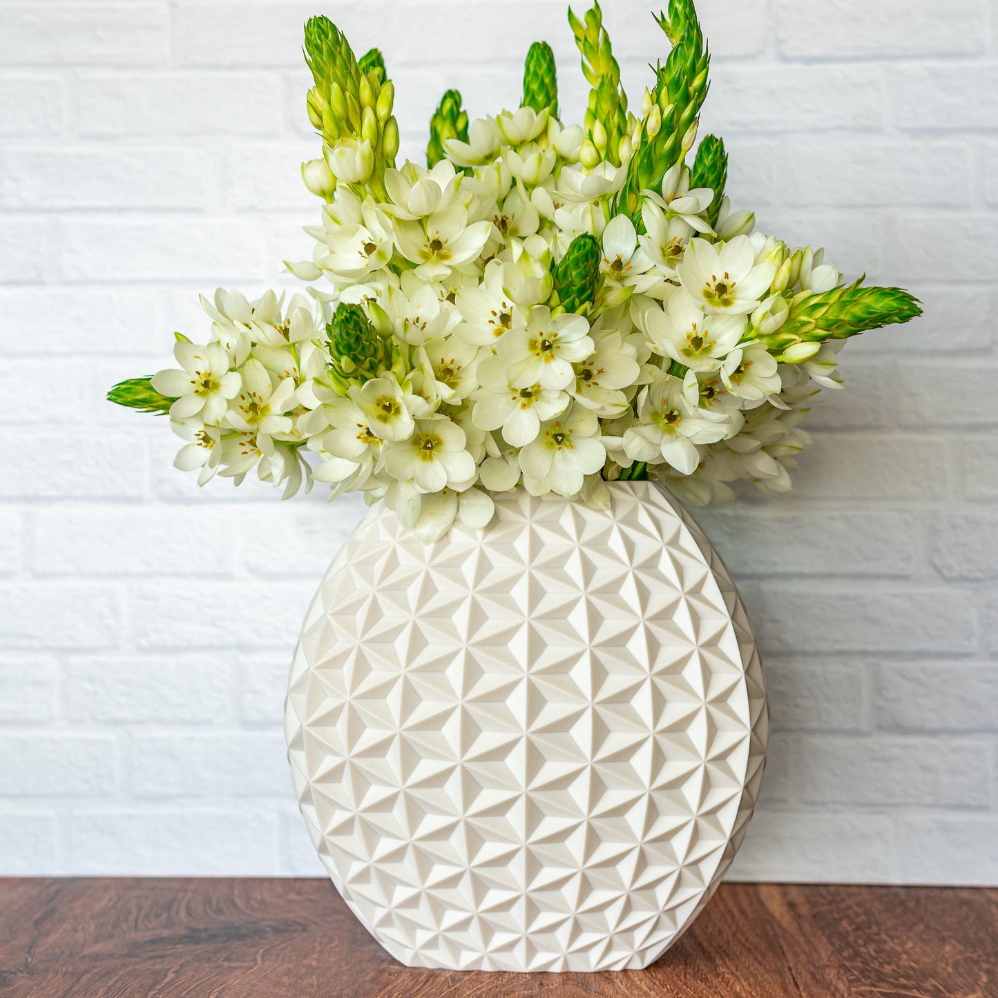 8" Tall Translucent Porcelain Candle Holder/Vase