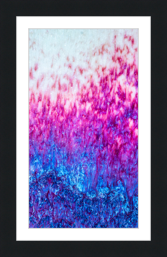 Magenta Fire Framed Print