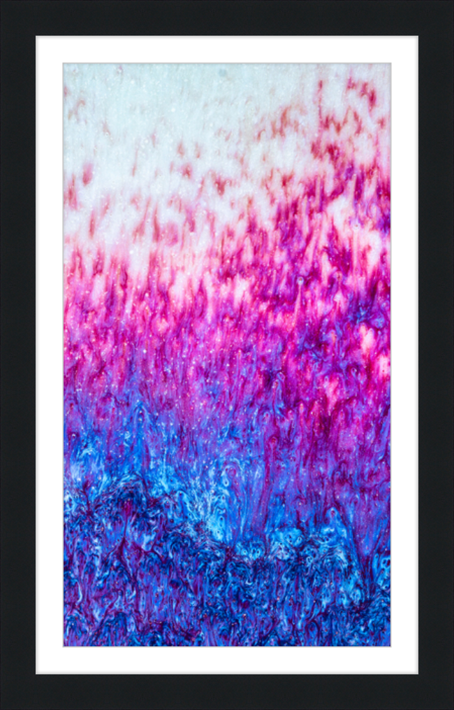 Magenta Fire Framed Print