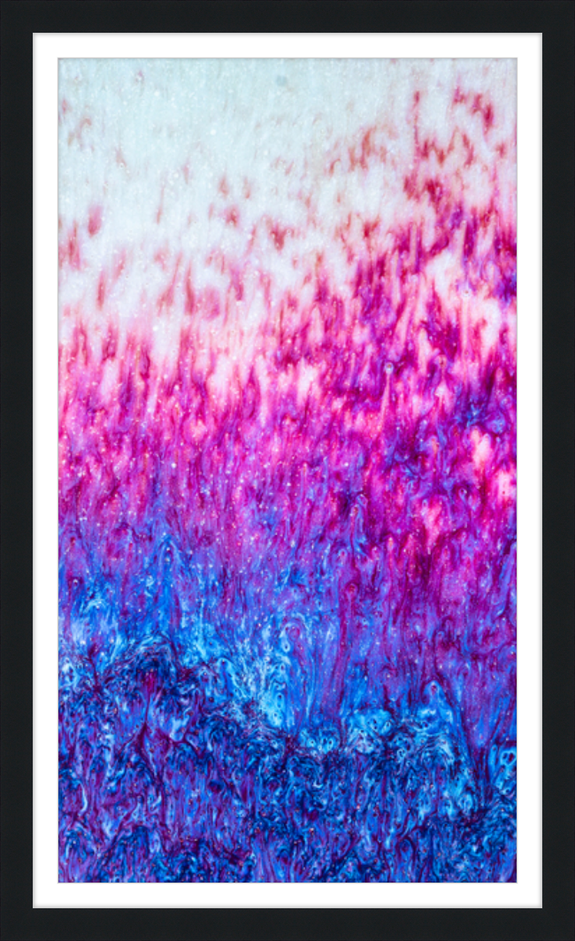 Magenta Fire Framed Print