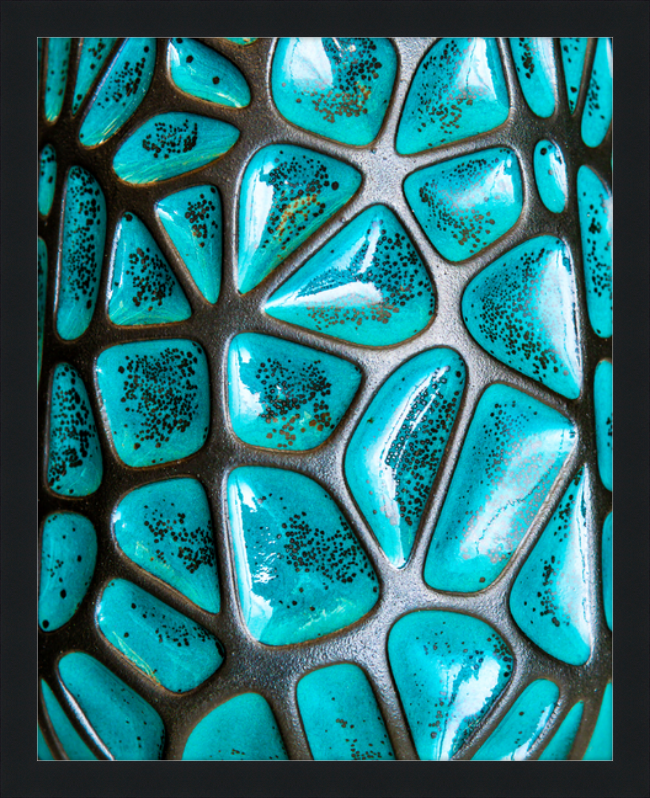 Jade Leopard Framed Print