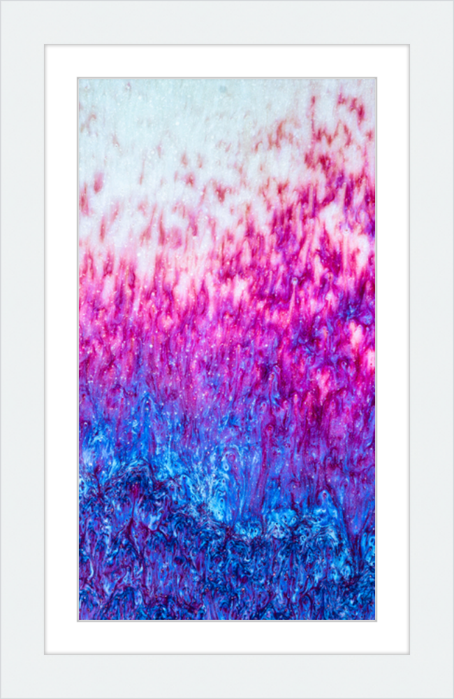 Magenta Fire Framed Print