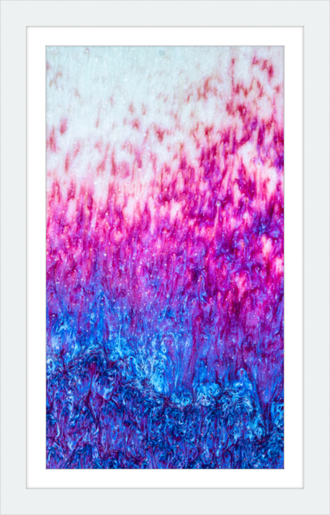Magenta Fire Framed Print