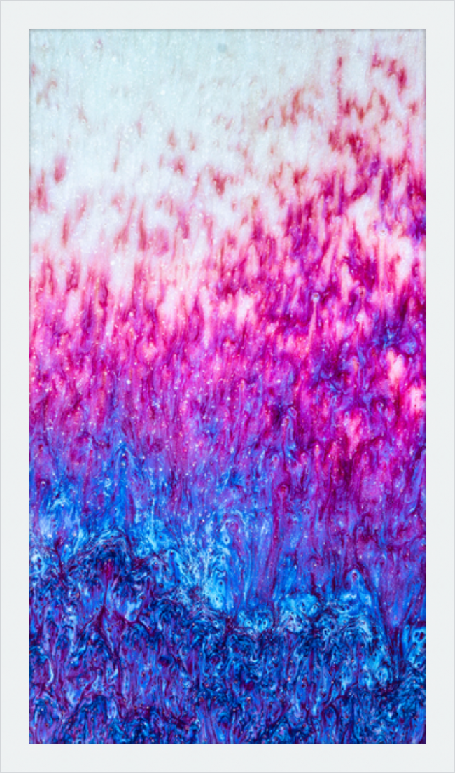 Magenta Fire Framed Print