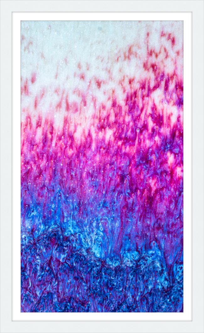 Magenta Fire Framed Print