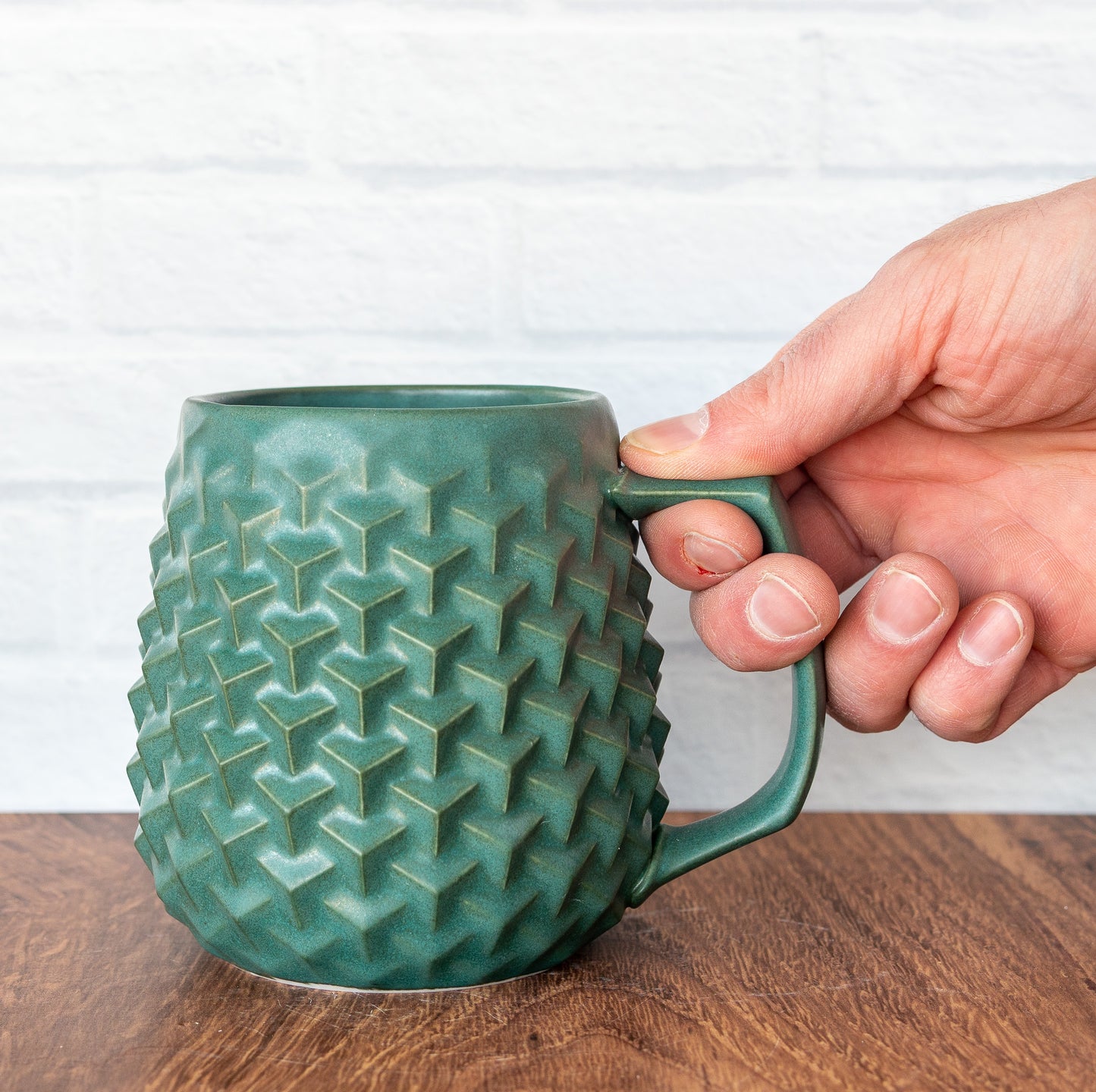 16oz Cubes 'Jade Matte' Mug