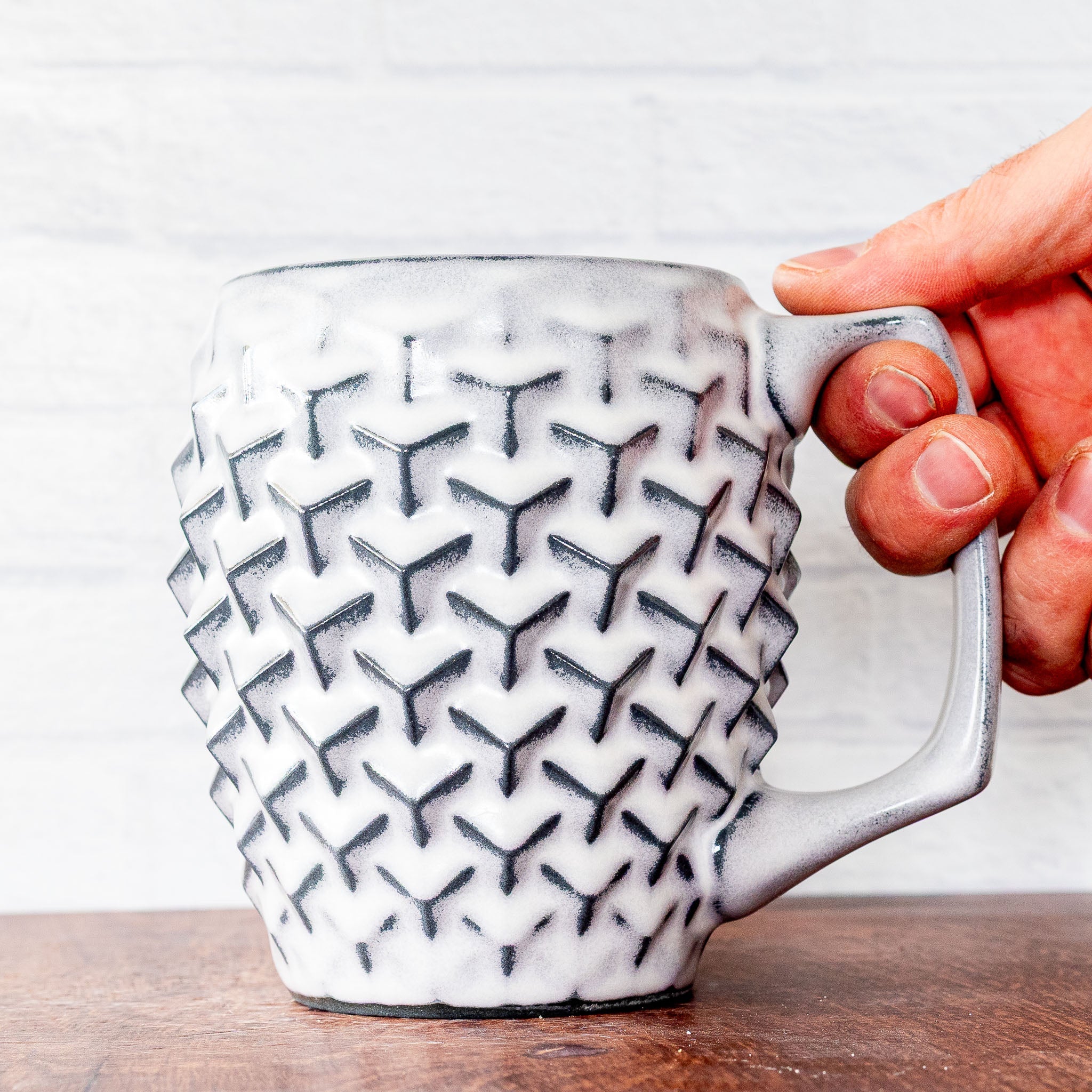 20oz Cubes Mug - Hammerly Ceramics