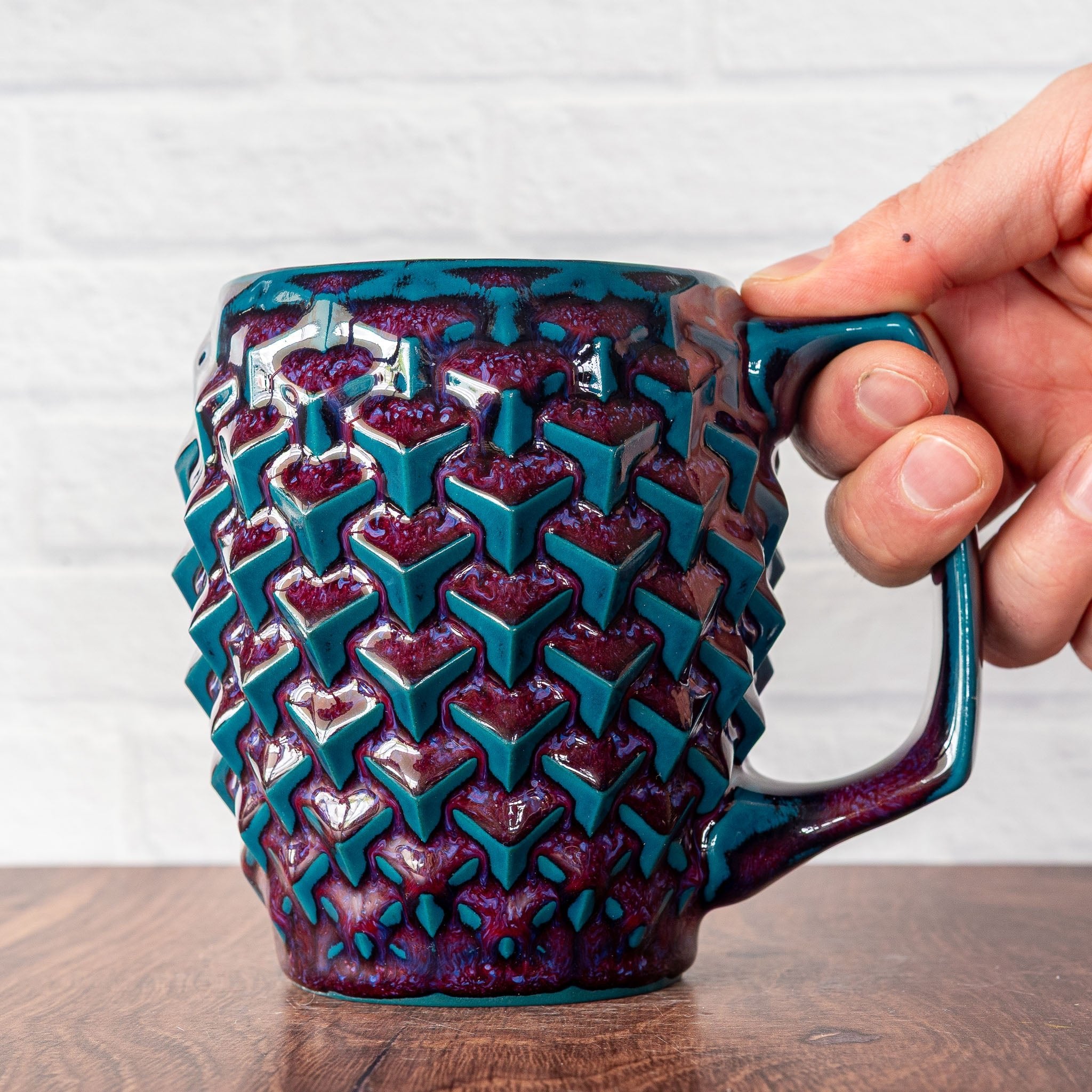 20oz Cubes Mug - Hammerly Ceramics
