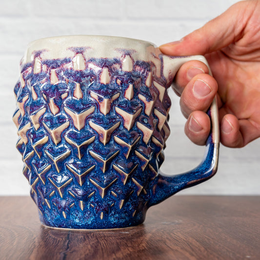 20oz 'Magenta Fire' Cubes Mug