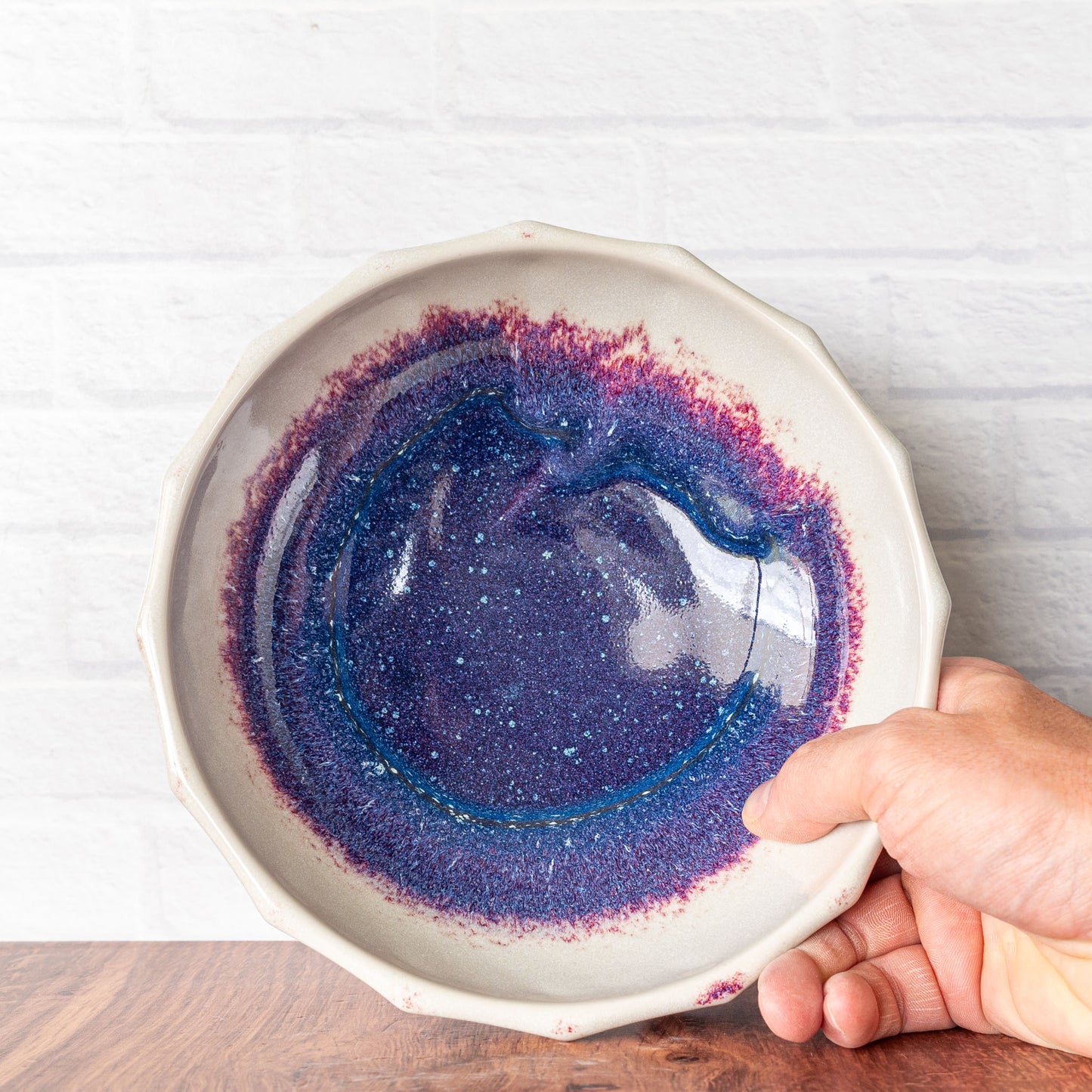 'Magenta Fire' Wide Bowl