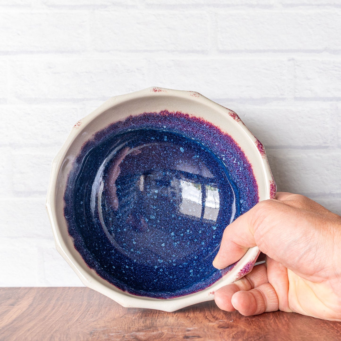 'Magenta Fire' Deep Bowl