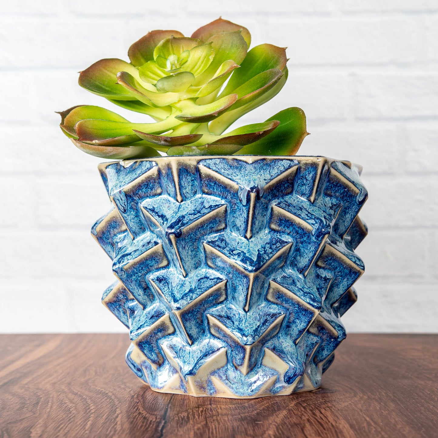 Medium 'Riptide' Cubes Planter
