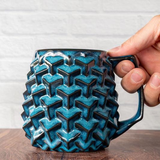 'Midnight Surf' Super Cubes 16oz Mug