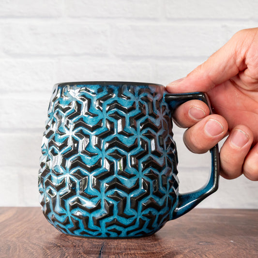 16oz 'Midnight Surf' Triweave Mug