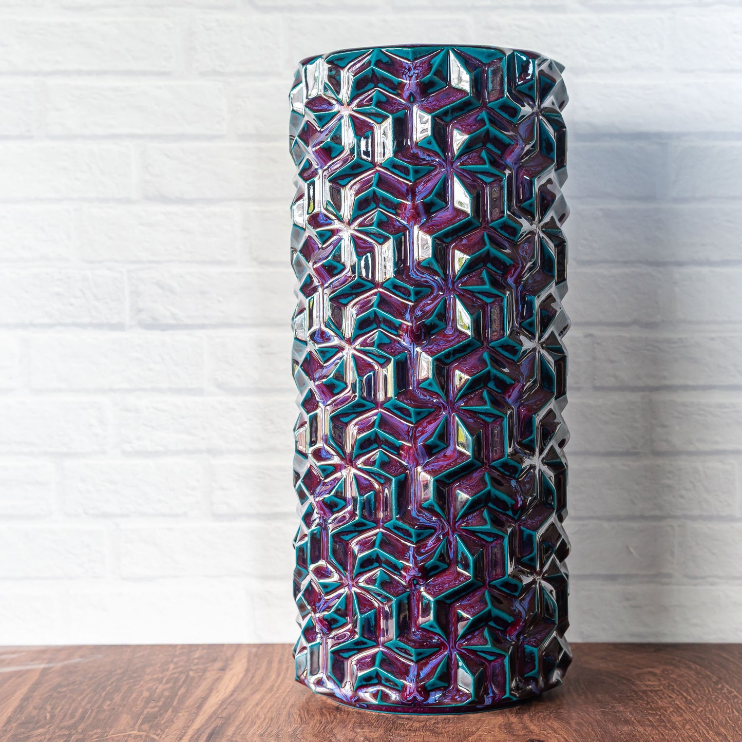 'Dragons Blood' Triweave Vase