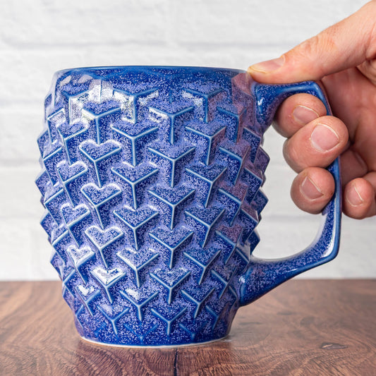 20oz 'Lavender Teadust' Cubes Mug