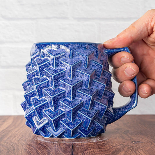 16oz 'Lavender Teadust' Super Cubes Mug