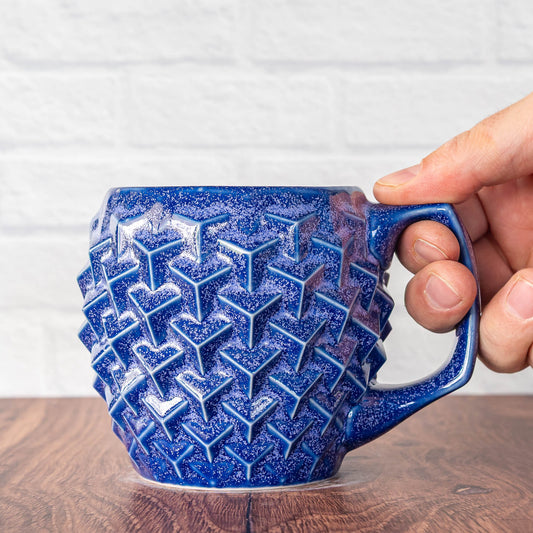 12oz 'Lavender Teadust' Cubes Mug